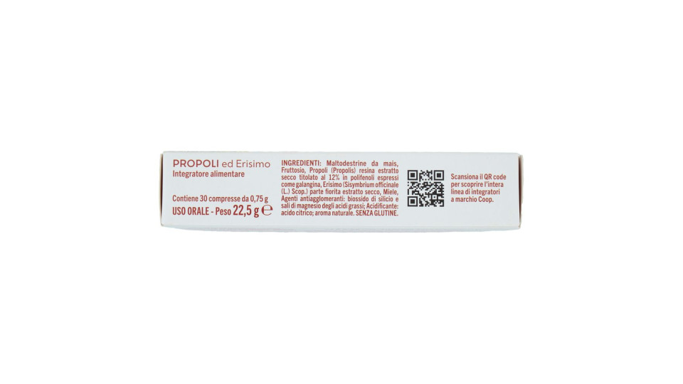 Integratore Alimentare Propoli Ed Erisimo Compresse 30 X 0,75 G