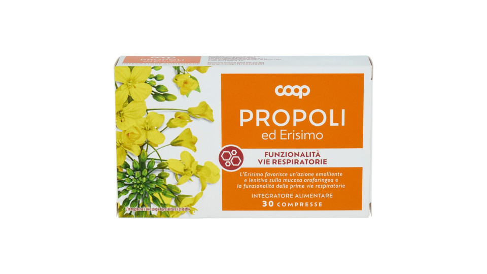 Integratore Alimentare Propoli Ed Erisimo Compresse 30 X 0,75 G