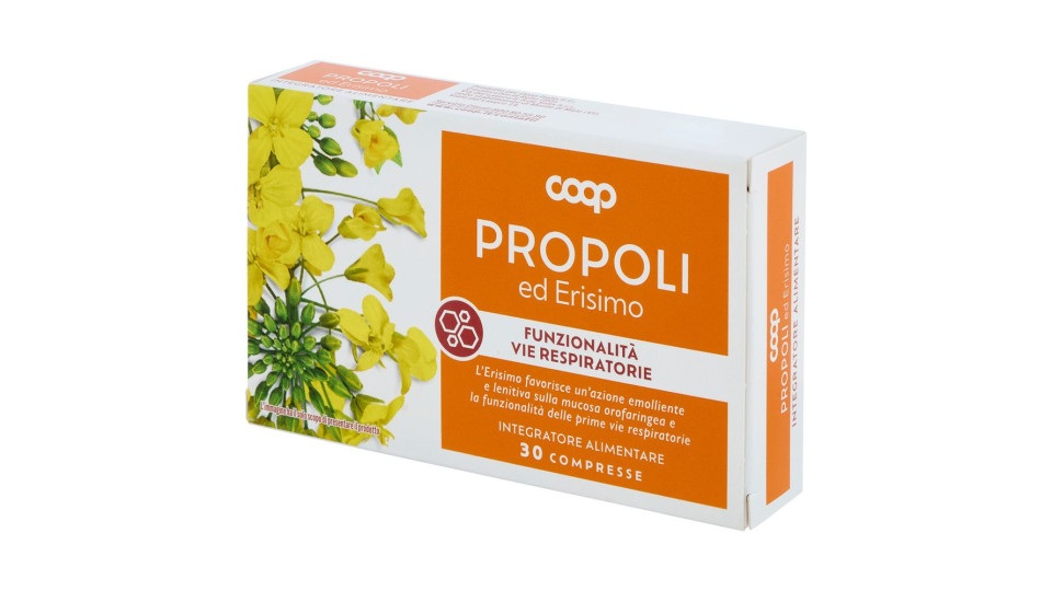 Integratore Alimentare Propoli Ed Erisimo Compresse 30 X 0,75 G