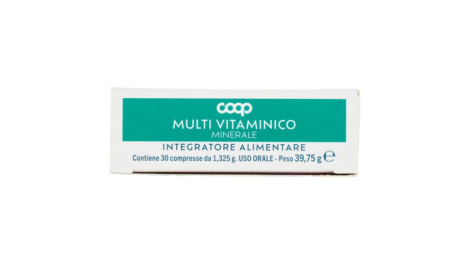 Integratore Alimentare Multi Vitaminico Minerale 13 Vitamine + 11 Minerali Compresse 30 X 1,325 G