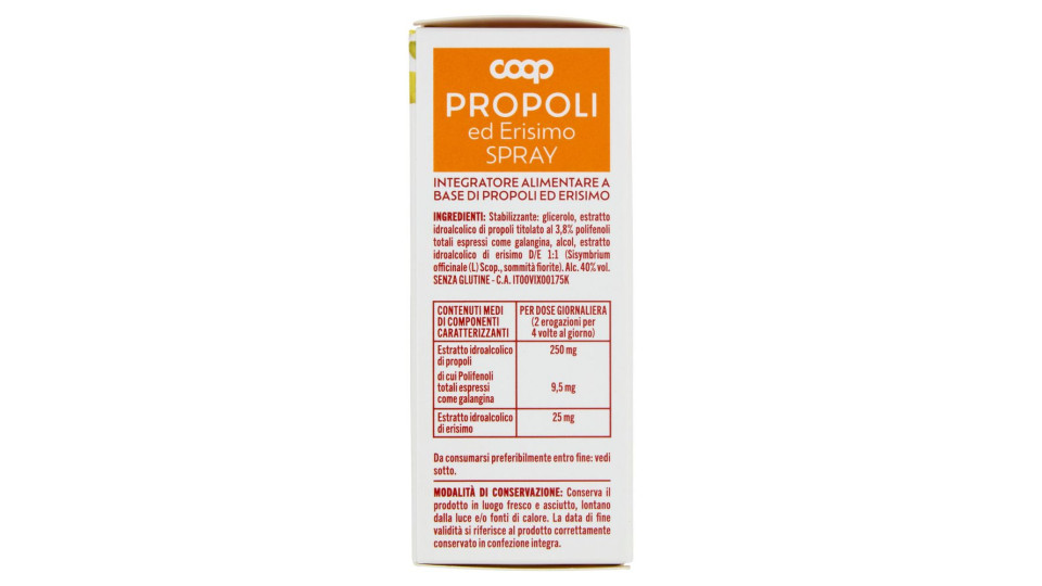 Propoli Ed Erisimo Spray 20 Ml