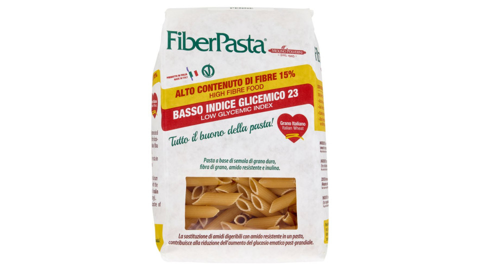 Fiberpasta Penne Basso Indice Glicemico 23 500 G