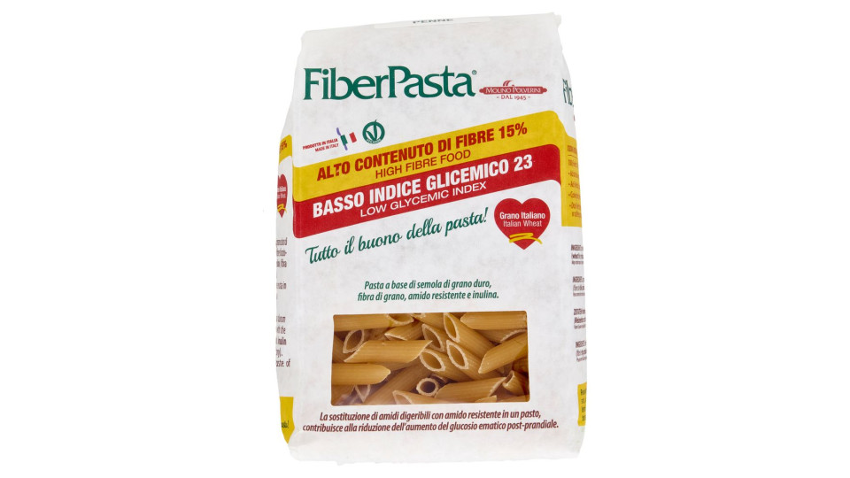 Fiberpasta Penne Basso Indice Glicemico 23 500 G