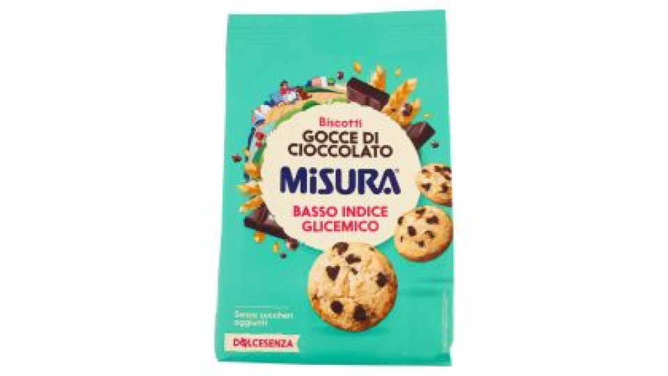 Misura Dolcesenza Biscotti Gocce Di Cioccolato 200 G
