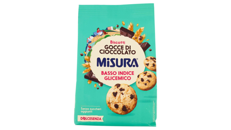 Misura Dolcesenza Biscotti Gocce Di Cioccolato 200 G