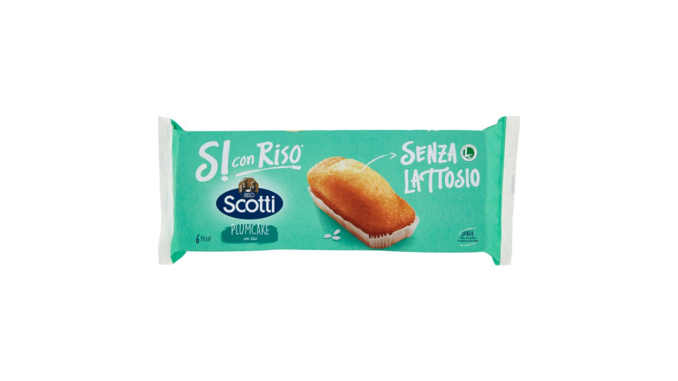 Riso Scotti Si Con Riso Senza Lattosio Plumcake Con Riso 6 X 31,7 G