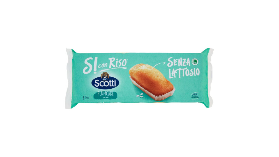Riso Scotti Si Con Riso Senza Lattosio Plumcake Con Riso 6 X 31,7 G