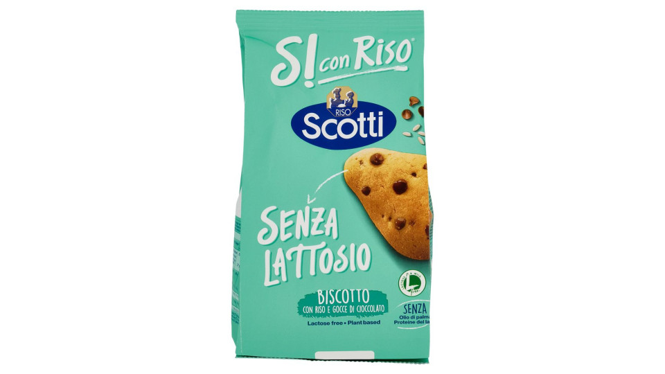 Riso Scotti Si Con Riso Senza Lattosio Biscotto Con Riso E Gocce Di Cioccolato 350 G