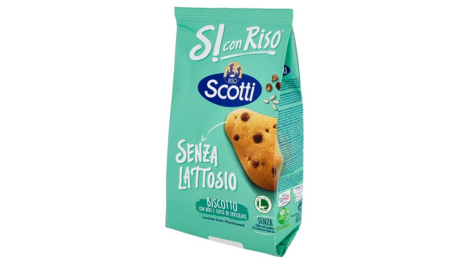 Riso Scotti Si Con Riso Senza Lattosio Biscotto Con Riso E Gocce Di Cioccolato 350 G