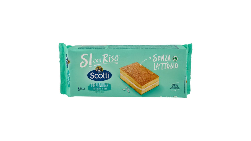Riso Scotti Si Con Riso Senza Lattosio Merendina Con Farina Di Riso 8 X 25 G