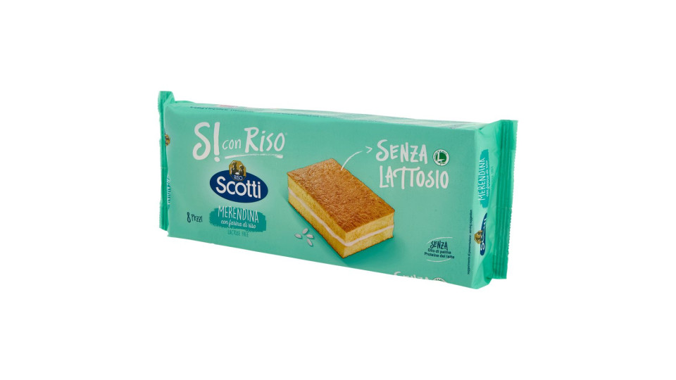 Riso Scotti Si Con Riso Senza Lattosio Merendina Con Farina Di Riso 8 X 25 G