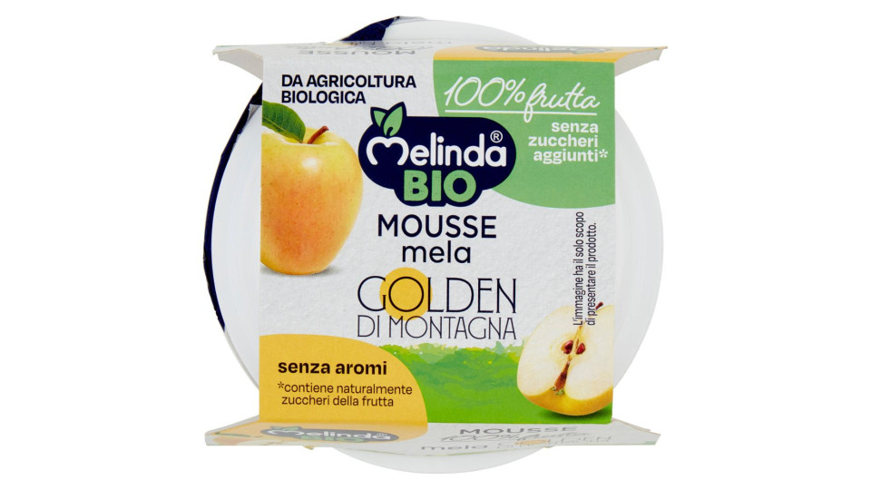 Melinda Bio Mousse Mela Golden Di Montagna 2 X 100 G