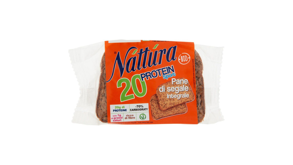 Náttúra 20 Protein Sport Pane Di Segale Integrale Bio 250 G
