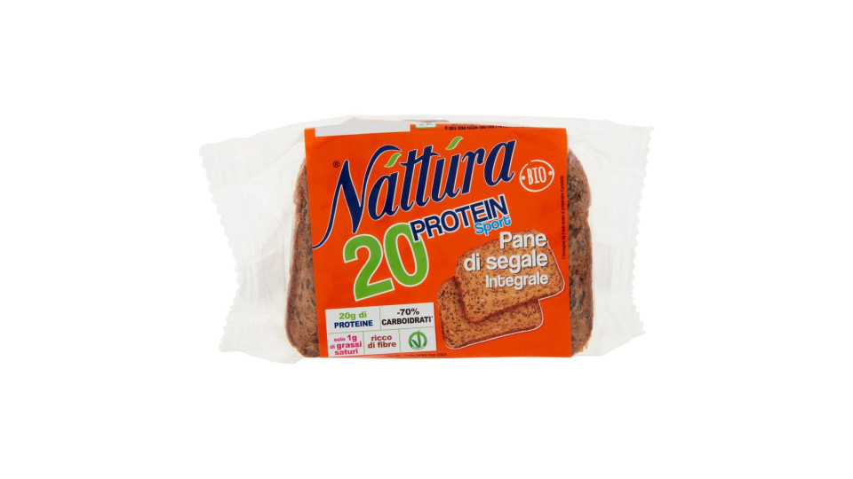Náttúra 20 Protein Sport Pane Di Segale Integrale Bio 250 G