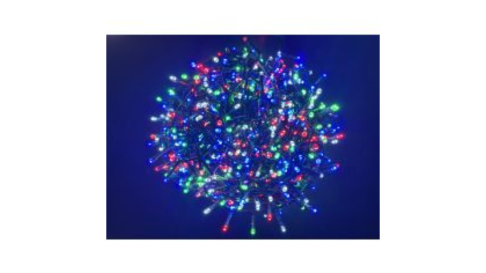 1000 Led Multi Cavo Scuro, Uso Esterno/interno 20 M