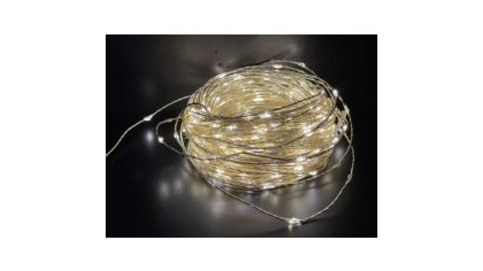 300 Gocce Di Led Bianco Caldo 15 M