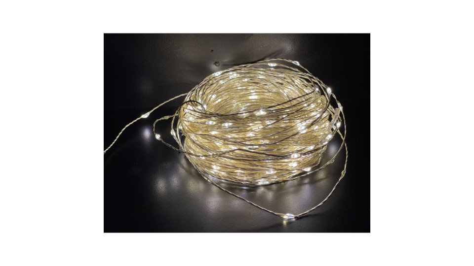 300 Gocce Di Led Bianco Caldo 15 M