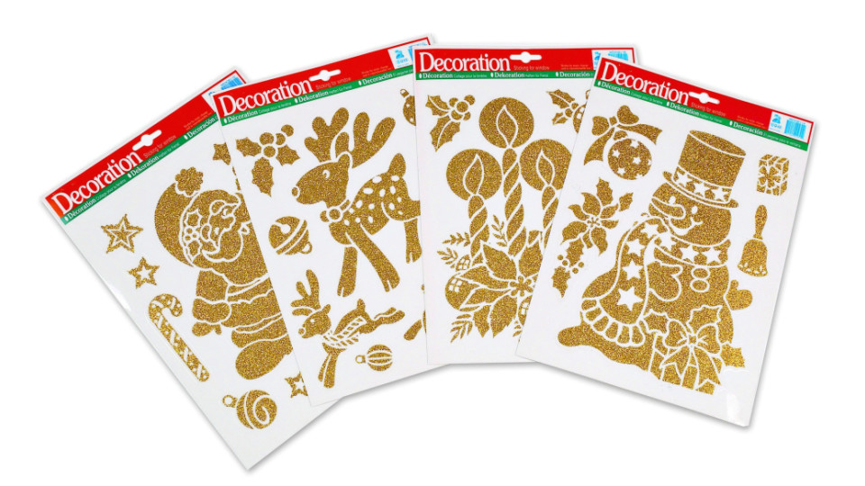 Stickers Glitterati Oro 22x32 Cm