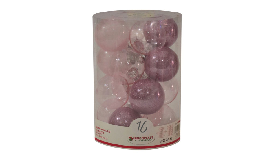 16 Sfere Gemme Rosa