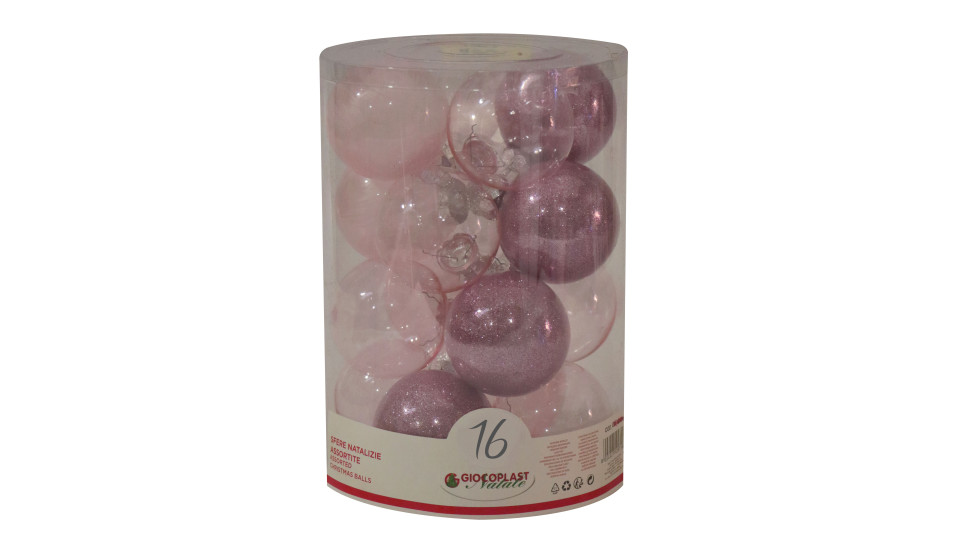 16 Sfere Gemme Rosa