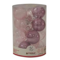 16 Sfere Gemme Rosa