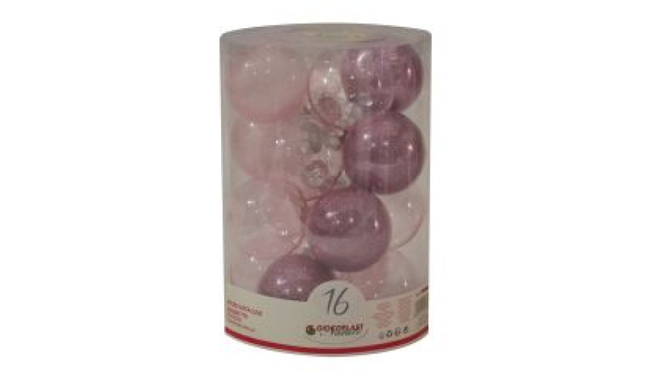 16 Sfere Gemme Rosa