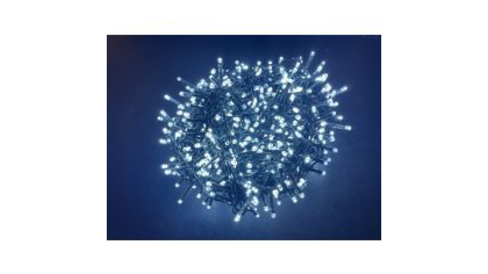 1500 Led Bianchi Cavo Scuro, Uso Esterno/interno 30 M