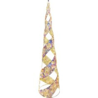 Albero Prestige Rainbow Led Bianco E Nastro 100x24