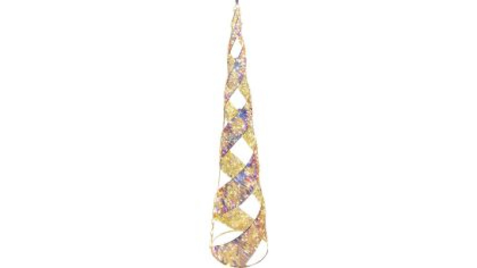 Albero Prestige Rainbow Led Bianco E Nastro 100x24