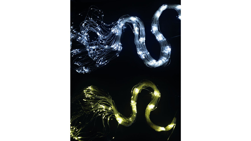 Cascata 450 Maxi Gocce Di Led Bianchi 2,5 M