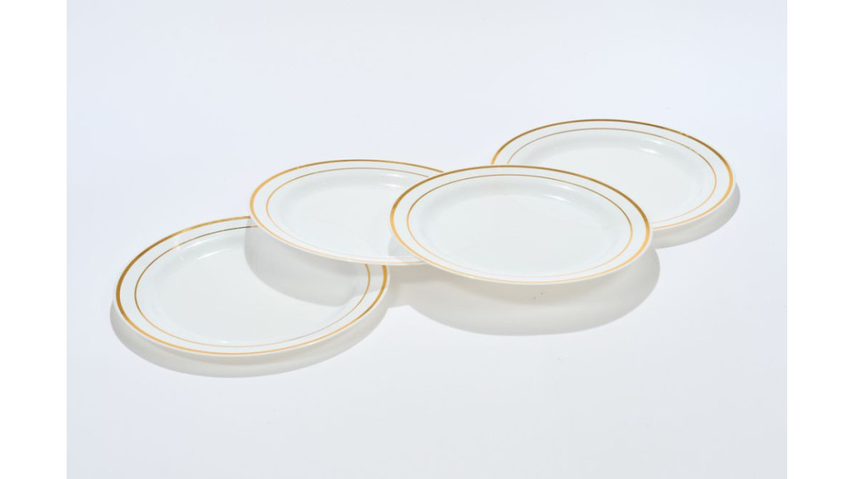 Set 4 Piatti Pp D23cm Oro