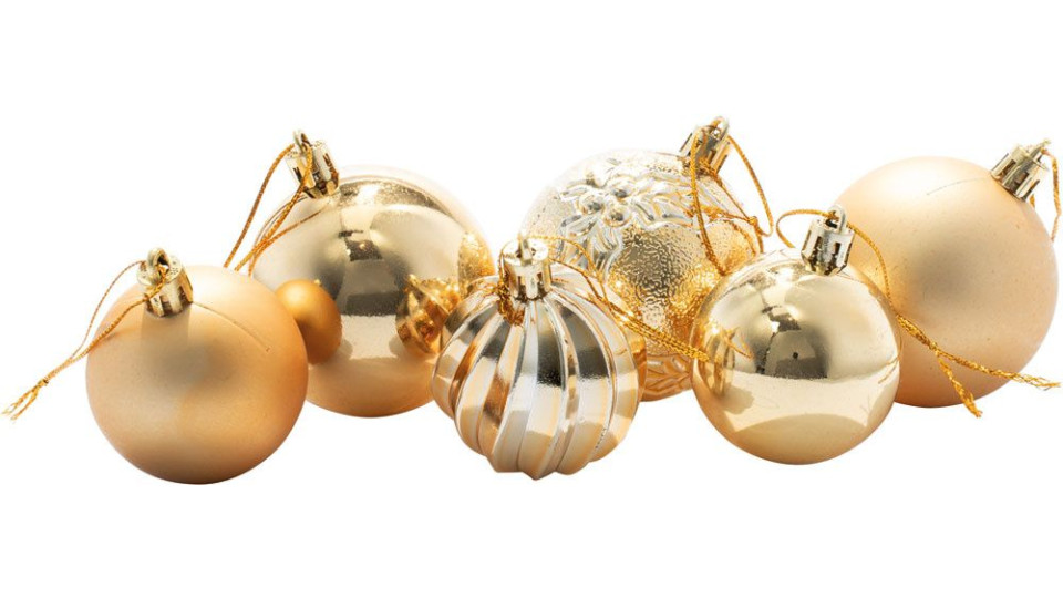 Sfere Oro Per Albero Di Natale Pezzi 40