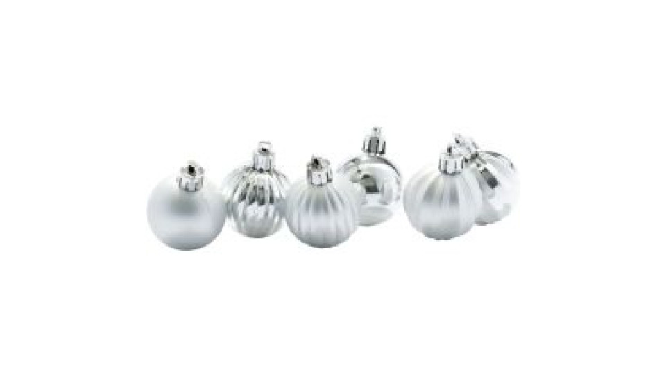 Set 6 Sfere Di Plastica Arg.