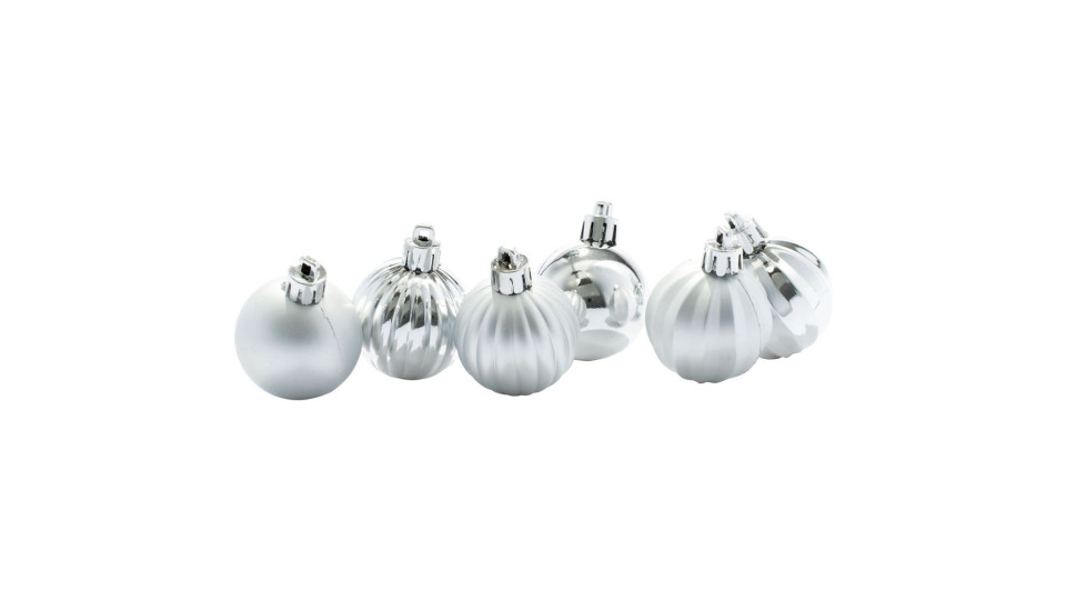 Set 6 Sfere Di Plastica Arg.