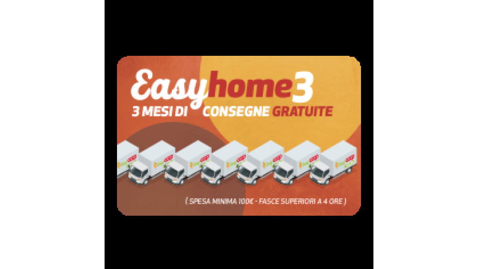 Easyhome3: Abbonamento Consegna Gratuita 3 Mesi