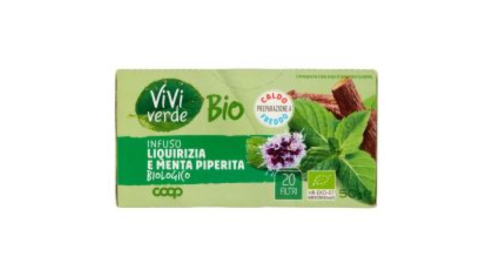 Infuso Liquirizia E Menta Piperita Biologico 20 Filtri 50 G