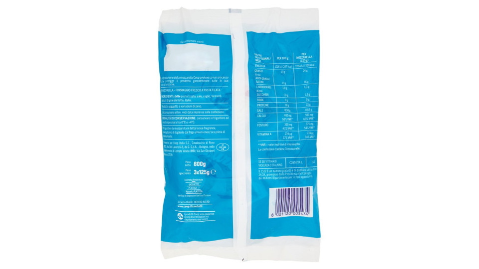 Mozzarelle 3 X 125 G