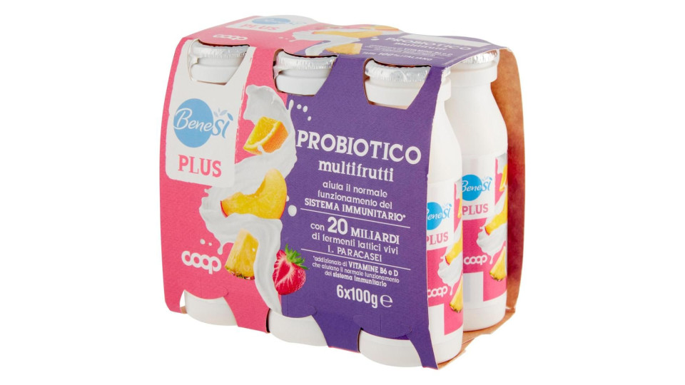 Plus Probiotico Multifrutti 6 X 100 G