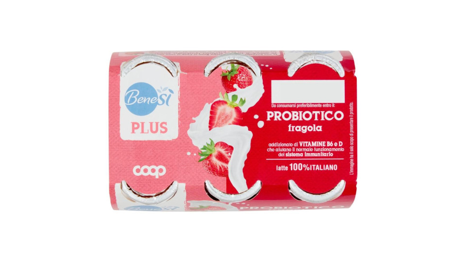 Plus Probiotico Fragola 6 X 100 G