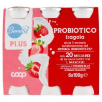 Plus Probiotico Fragola 6 X 100 G