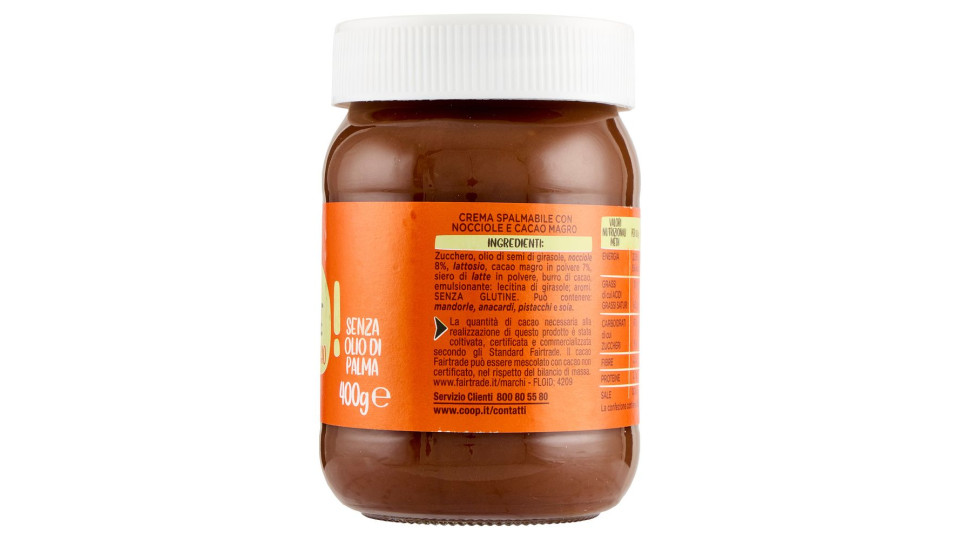 Crema Spalmabile Con Nocciole E Cacao 400 G