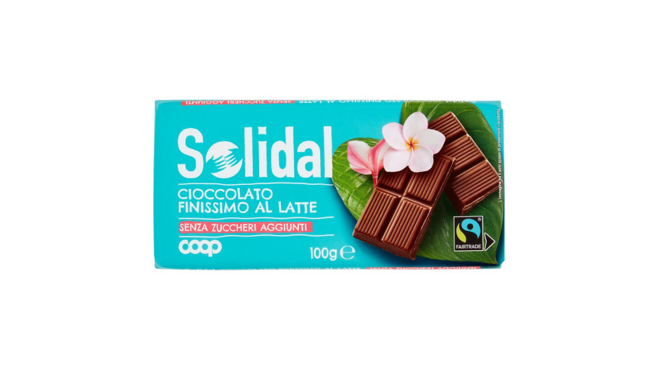 Cioccolato Finissimo Al Latte Senza Zuccheri Aggiunti 100 G