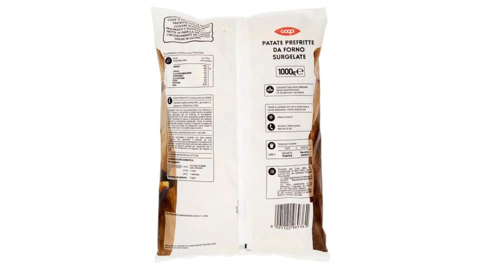 Patate Da Forno Prefritte Surgelate 1000 G