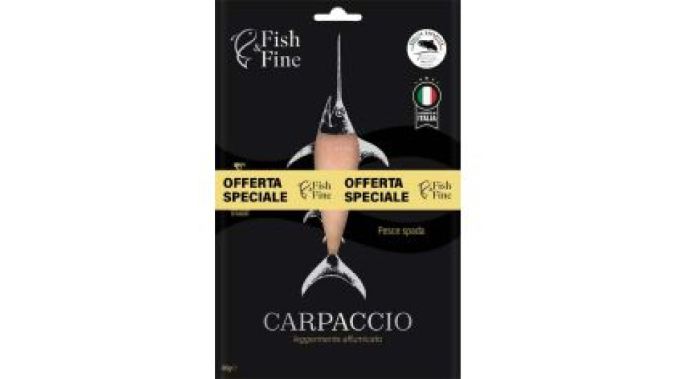 Carpaccio Di Pesce Spada Affumicato 2 Pz X 80g
