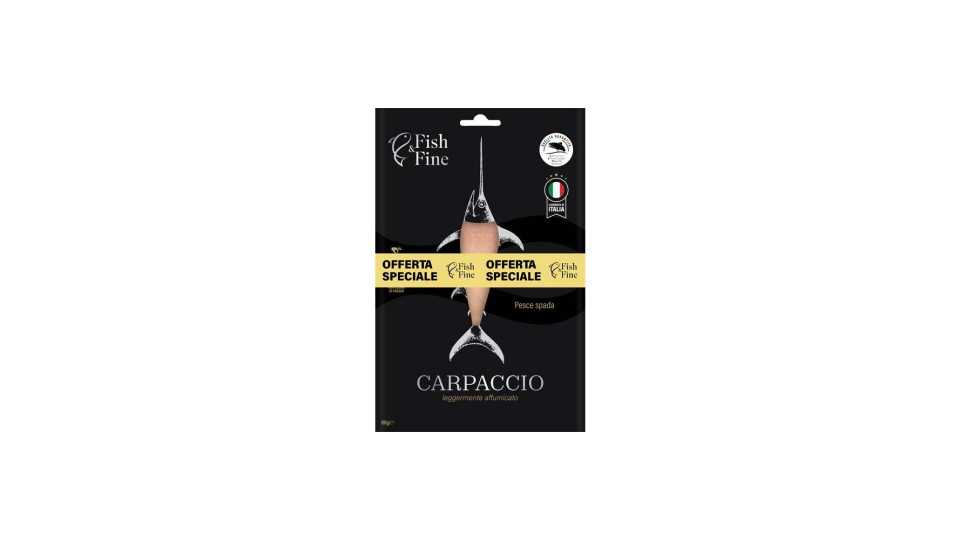Carpaccio Di Pesce Spada Affumicato 2 Pz X 80g
