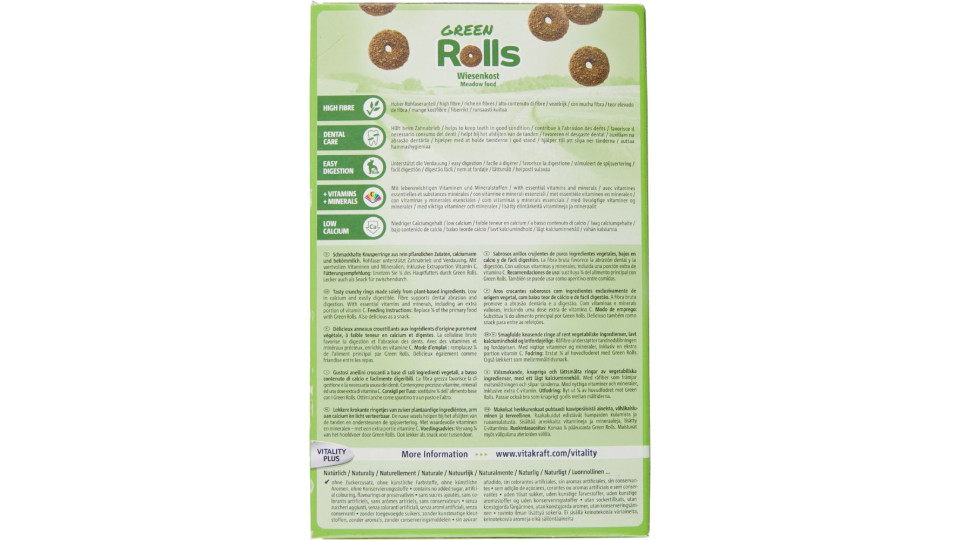Vitakraft Green Rolls + Alalfa & Timothy per Tutti i Roditori