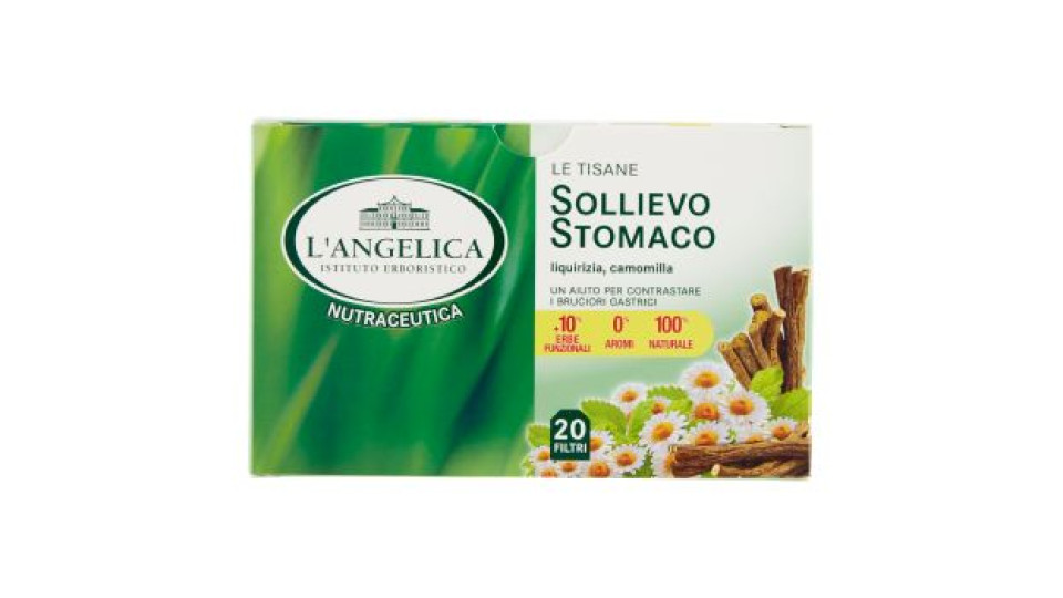 L'Angelica Le Tisane Sollievo Stomaco Active 18 Filtri 27,9 g