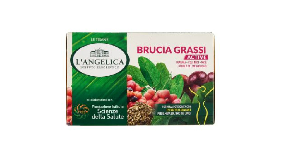 L'Angelica Le Tisane Brucia Grassi Active 18 Filtri 32,4 g
