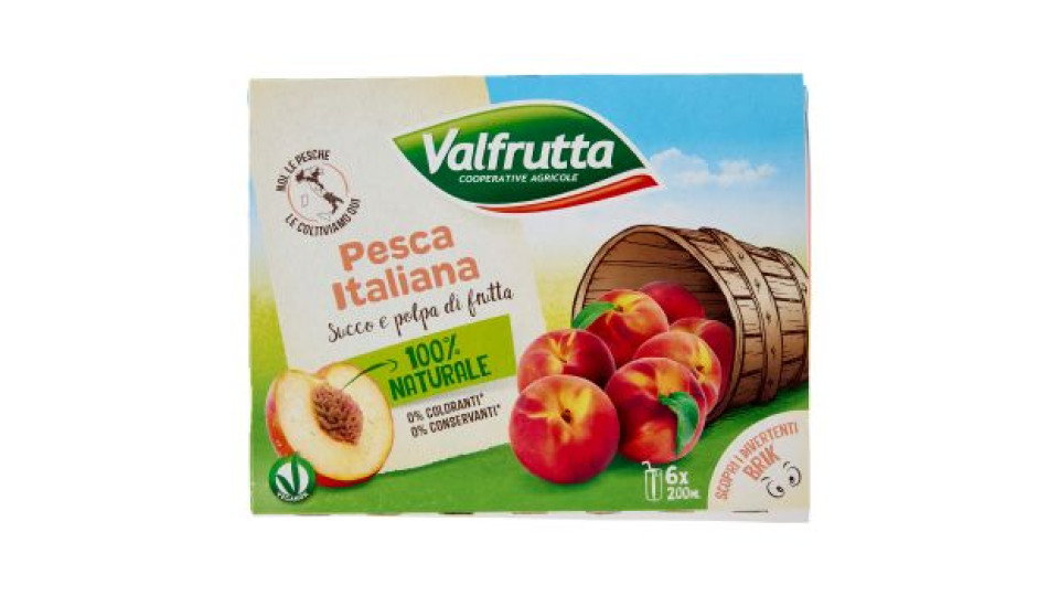 Valfrutta Pesca Succo e polpa
