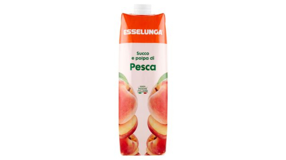 Esselunga Bio, succo e polpa di pesca biologico